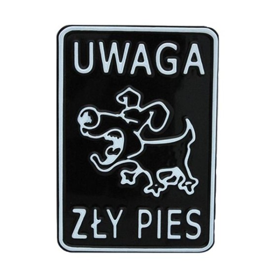 TABLICA 15*20CM UWAGA ZŁY PIES 