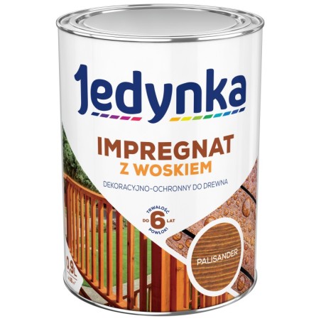 IMPREGNAT DO DREWNA Z WOSKIEM JEDYNKA PALISANDER 0.9L 