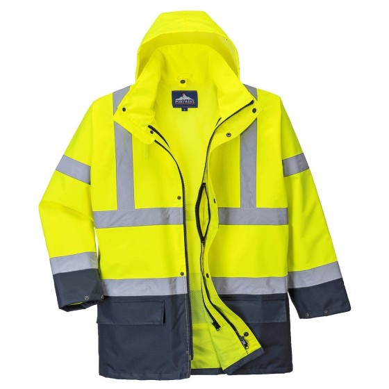 KURTKA OSTRZEGAWCZA OCIEPLANA S766YNR HI-VIS 5W1 XXXXL 