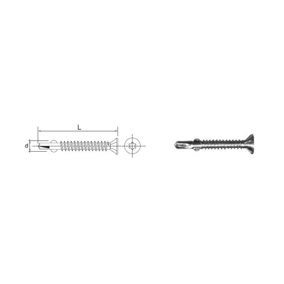 WKRĘT SAMOWIERTNY OCYNKOWANY NA TORX T30 6.3*60MM 