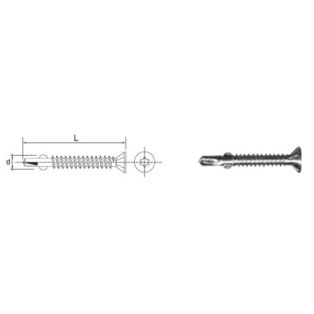 WKRĘT SAMOWIERTNY OCYNKOWANY NA TORX T30 6.3*60MM 