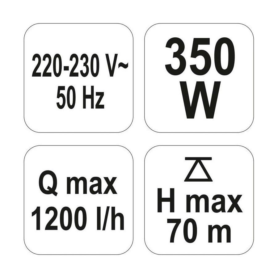 POMPA MEMBRANOWA - GŁĘBINOWA ZATAPIALNA 350W 79944 