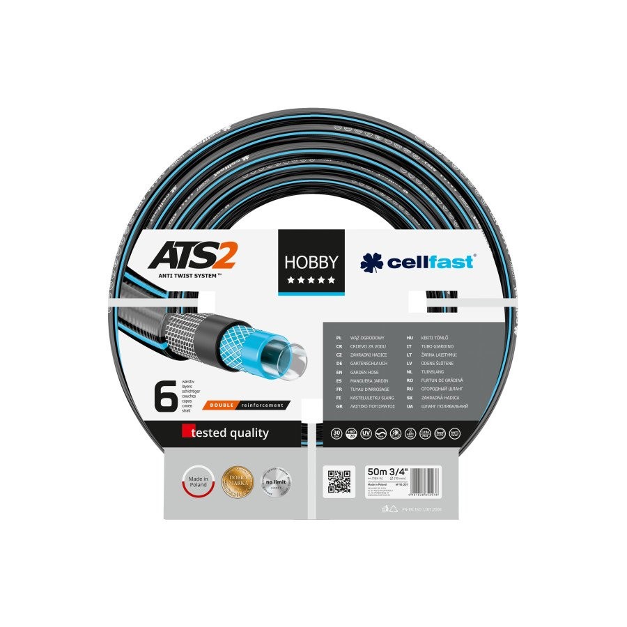 WĄŻ OGRODOWY HOBBY ATS 3/4' 50MB - 16-221.