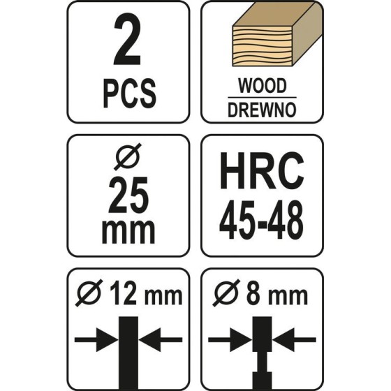 FLEKOWNIK-SĘKOWNIK DO DREWNA 25MM - YT-33832.