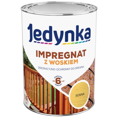 IMPREGNAT DO DREWNA Z WOSKIEM JEDYNKA SOSNA 2.5L 