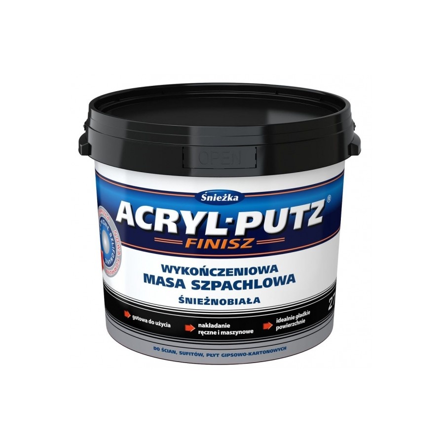 ŚNIEŻKA SZPACHLA ACRYL PUTZ FINISH 5KG 