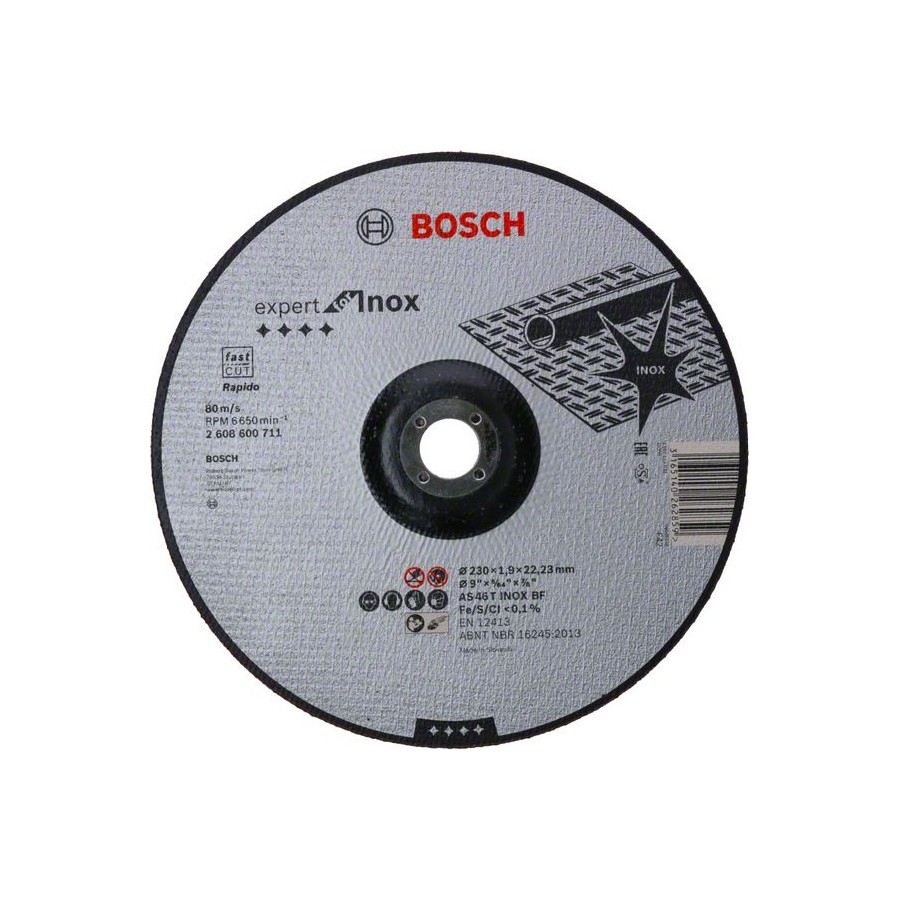 TARCZA WYPUKŁA T27 230*22*1.9 BOSCH RAPIDO 