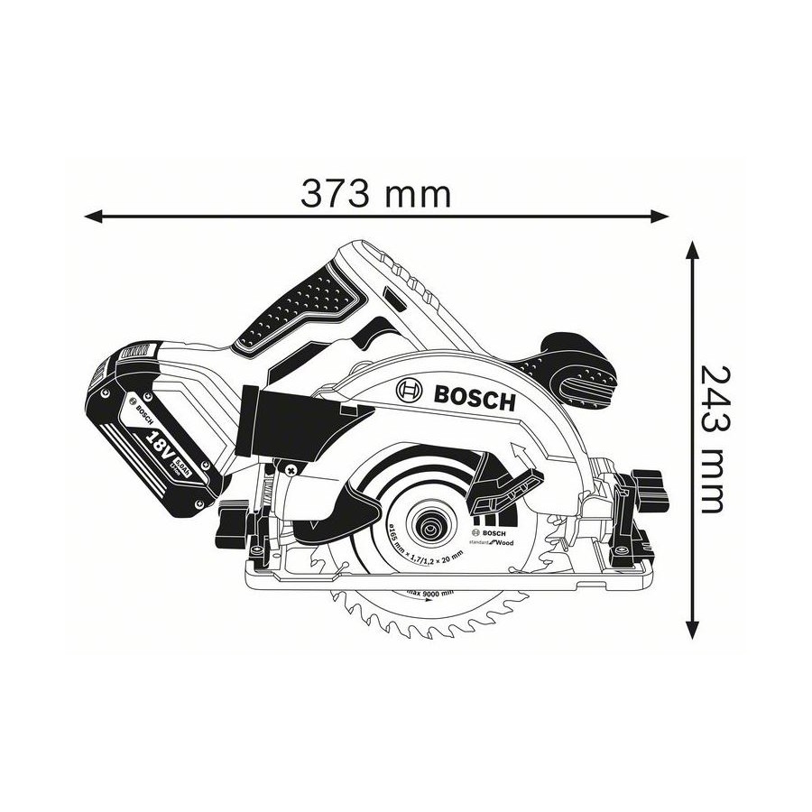 PILARKA TARCZOWA GKS 18 V-57G 0*AH - 06016A2101.