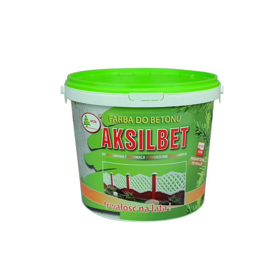 AKSILBET FARBA DO BETONU POPIELATY RAL 7035 5.0L 