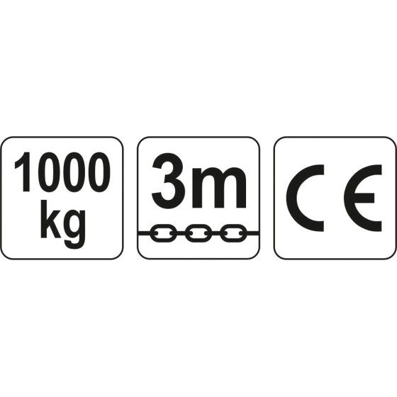 WCIĄGNIK ŁAŃCUCHOWY 1.0T - YT-58951.