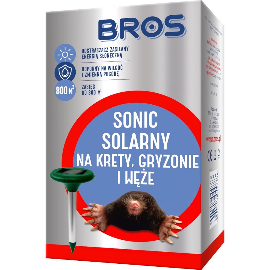 ODSTRASZA KRETY, SONIC SOLARNY 