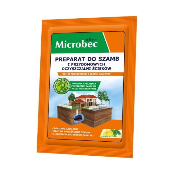 TABLETKA DO SZAMB MICROBEC ULTRA 20G SZTUKA 