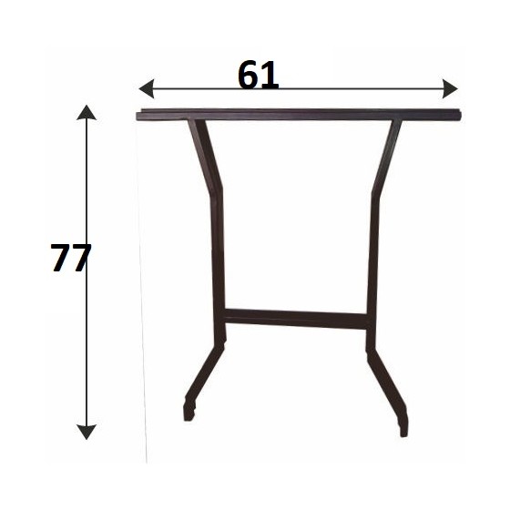 NOGA STALOWA DO STOŁU KPL. 2SZT 