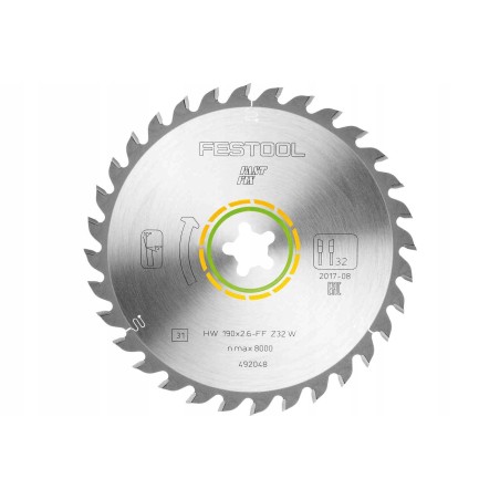 TARCZA PILARSKA WOOD UNIVERSAL HW 190X2.6 FF W32 - 492048.