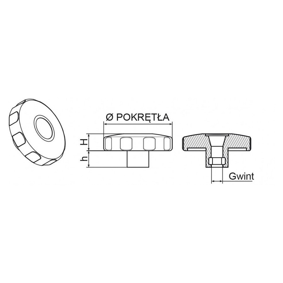 POKRĘTŁO GWIAZDKOWE POK 04 FI 30 M6 PP 871 