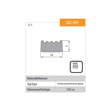 USZCZELKA SAMOPRZYLEPNA CZARNA D-69/4-0 10*5MM MB 