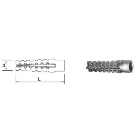 KOŁEK METALOWY DO GAZOBETONU 6*32MM 