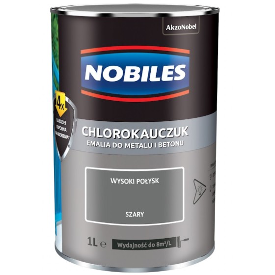 NOBILES EMALIA CHLOROKAUCZUKOWA SZARY JASNY RAL 7035 0.9L 