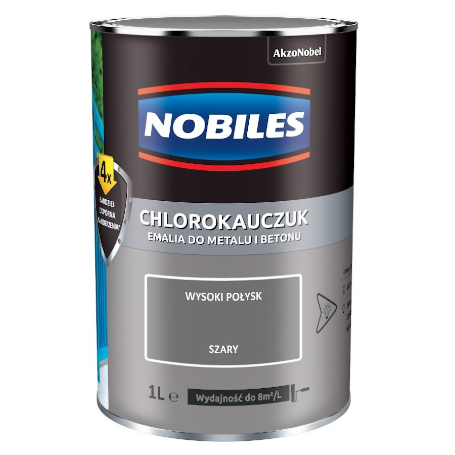 NOBILES EMALIA CHLOROKAUCZUKOWA SZARY JASNY RAL 7035 0.9L 