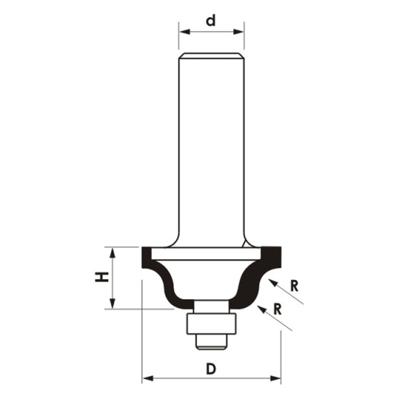 FREZ TRZPIENIOWY CNC PREMIUM KSZTAŁTOWY 88,9*44*12*19,1 