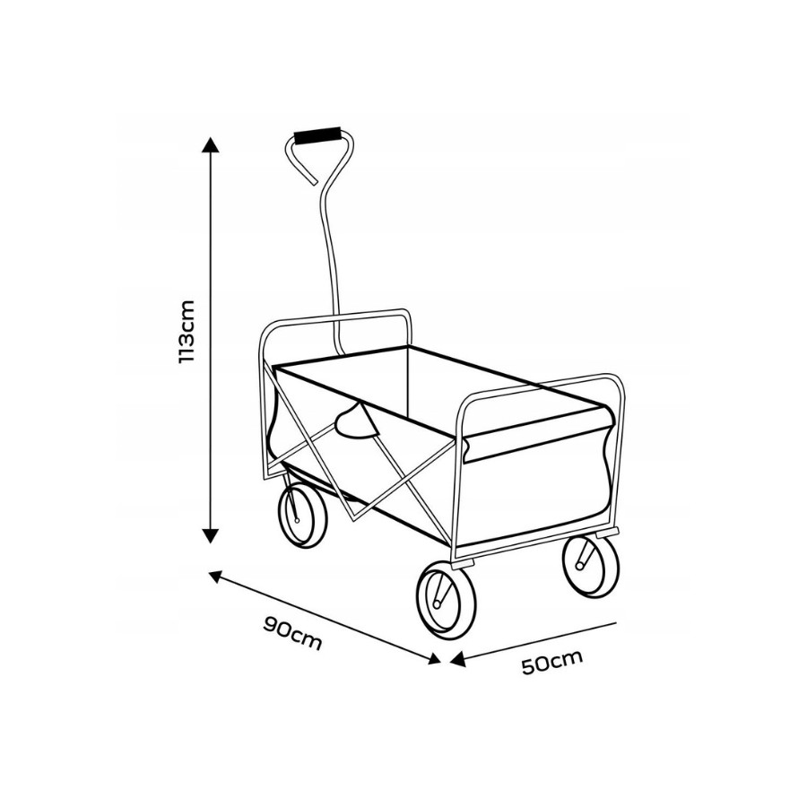 WÓZEK OGRODOWY SKŁADANY - 84-405.