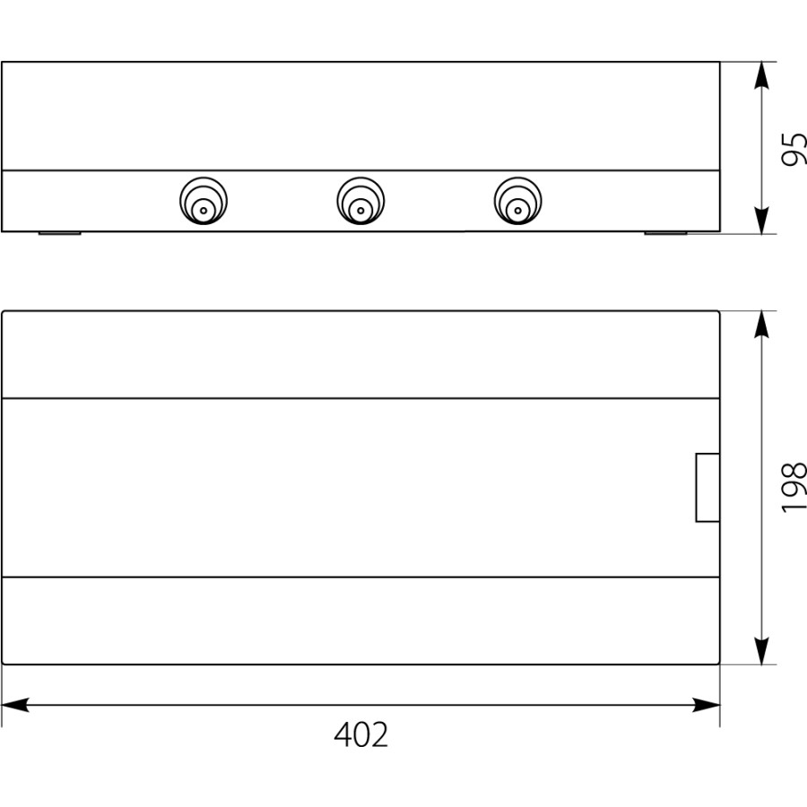 ROZDZIELNICA MODUŁOWA 1X18 NATYNKOWA IP40 SRN-18 1.5 