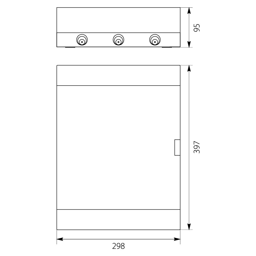 ROZDZIELNICA MODUŁOWA 2X12 NATYNKOWA IP40 SRN-24 1.6 