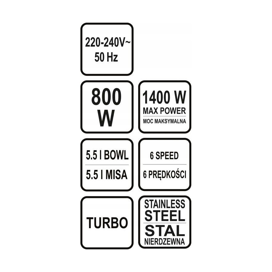 MIKSER PLANETARNY 800W - 67805.