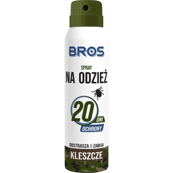 ODSTRASZA I ZABIJA KLESZCZE 120/90ML - SPRAY NA ODZIEŻ 