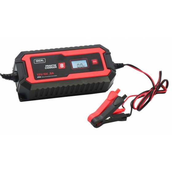 PROSTOWNIK INTELIGENTNY PRAKTIK CHARGER 8 LCD 6/12V - PCHARGE8.