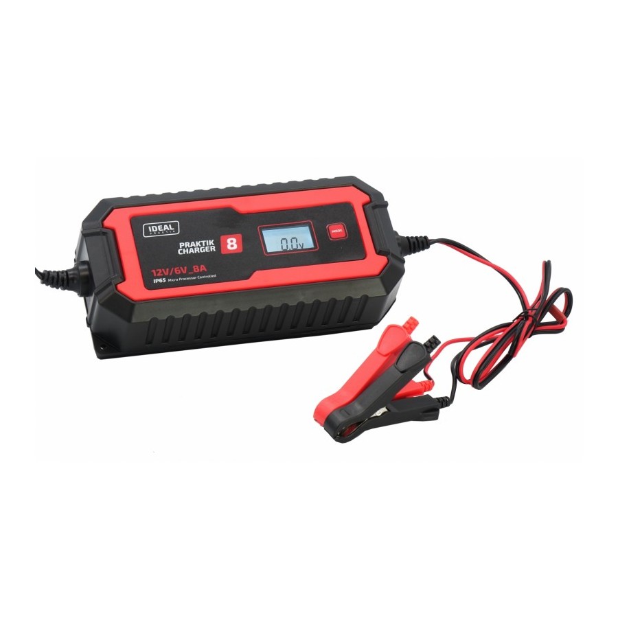 PROSTOWNIK INTELIGENTNY PRAKTIK CHARGER 8 LCD 6/12V - PCHARGE8.