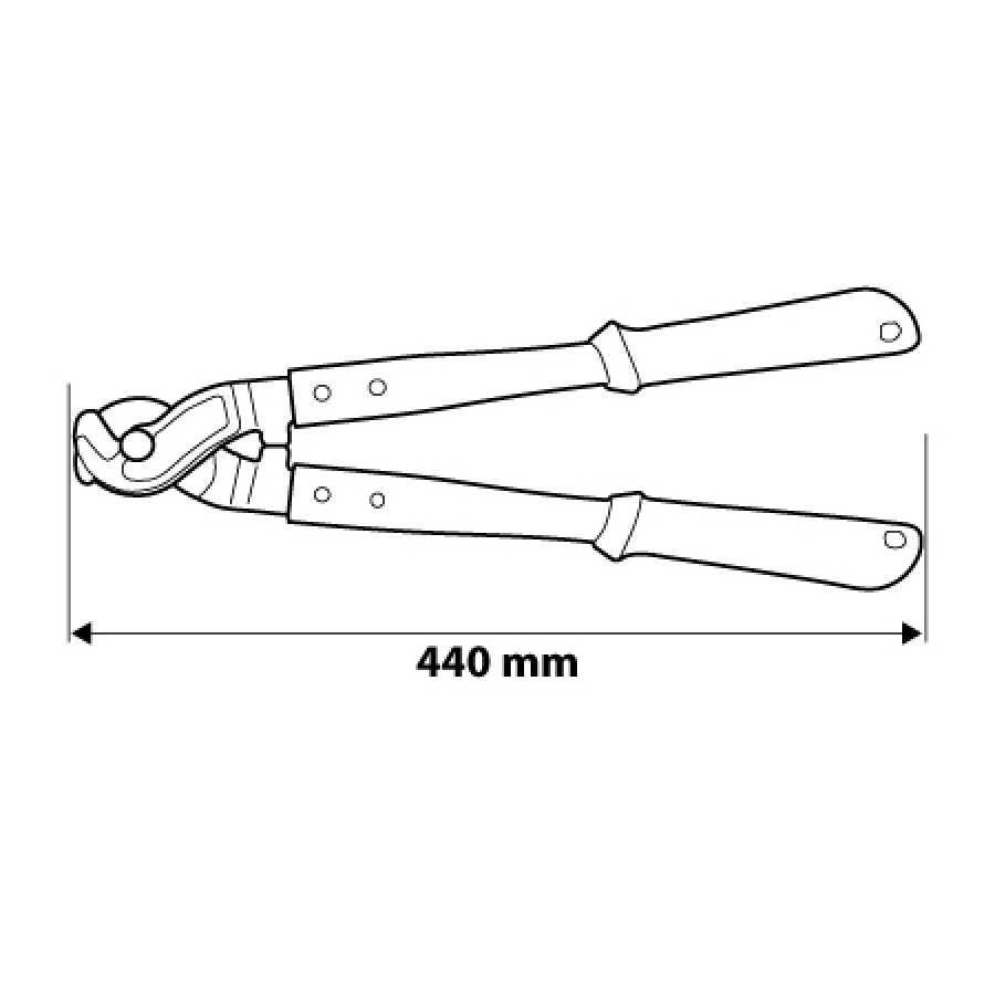 OBCINAK DO KABLI MIEDZIANYCH I ALUMINIOWYCH 44MM - 01-517.