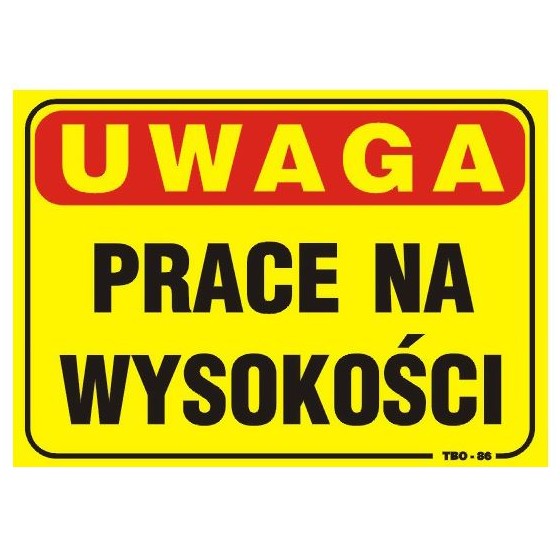 TABLICA 35*25CM UWAGA! PRACE NA WYSOKOŚCI 