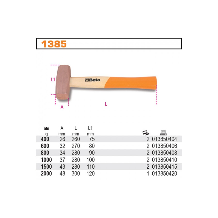 MŁOTEK MIEDZIANY 800G - BE1385/800.