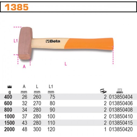 MŁOTEK MIEDZIANY 800G - BE1385/800.