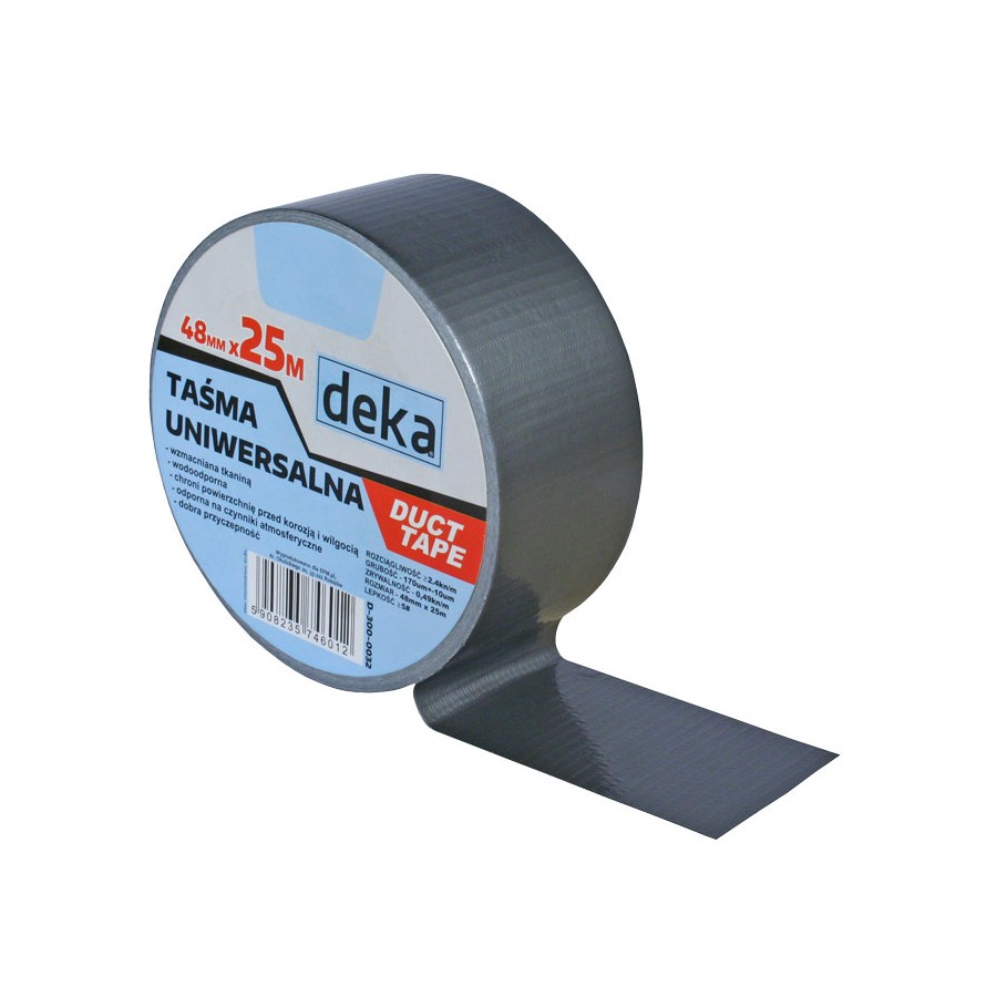 TAŚMA UNIWERSALNA DUCT TAPE SILVER 48MM*25M 