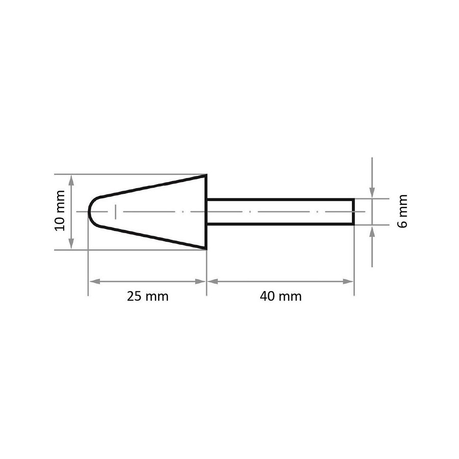 ŚCIERNICA TRZPIENIOWA CERAMICZNA KE 1025.06 RKD 60 P (6) V21