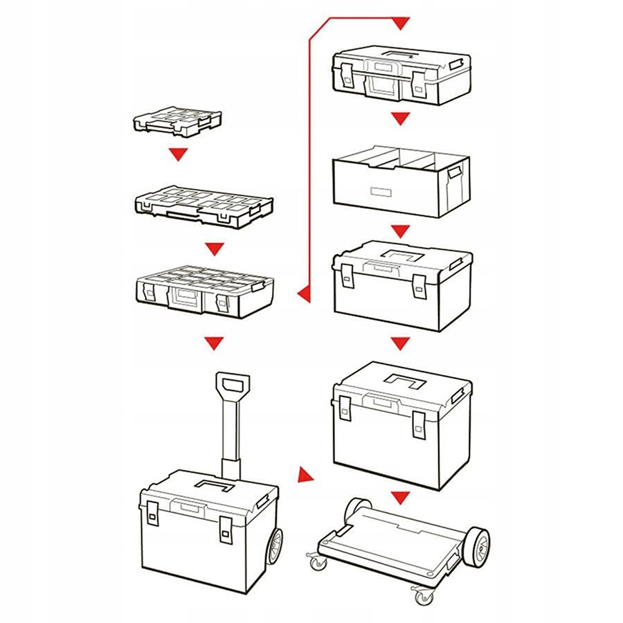 SKRZYNKA NARZĘDZIOWA QBRICK SYSTEM ONE BOX PLUS - SKRQPBOXCZAPG003.