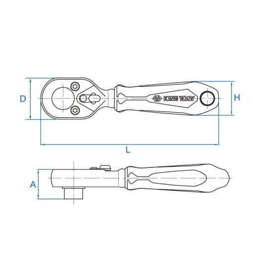 GRZECHOTKA MINI 1/4' 180MM 72 ZĘBY CHROM UCHWYT DO BITÓW - UCHWYT GUMOWY.