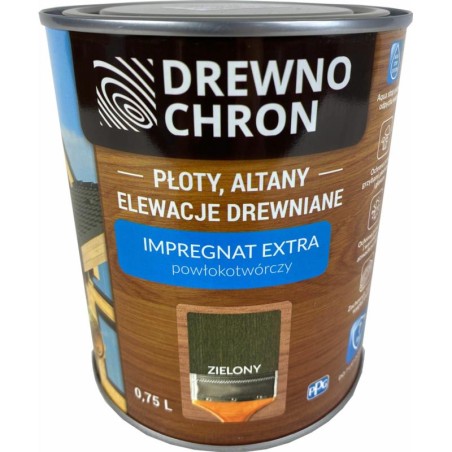 DREWNOCHRON IMPREGNAT POWŁOKOTWÓRCZY ZIELONY 0.75L 