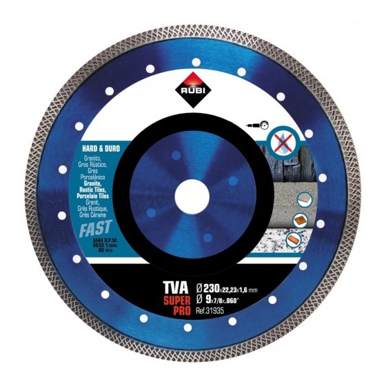 TARCZA DIAMENTOWA DO MAT. TWARDYCH, TURBO VIPER (TVA) 230MM 