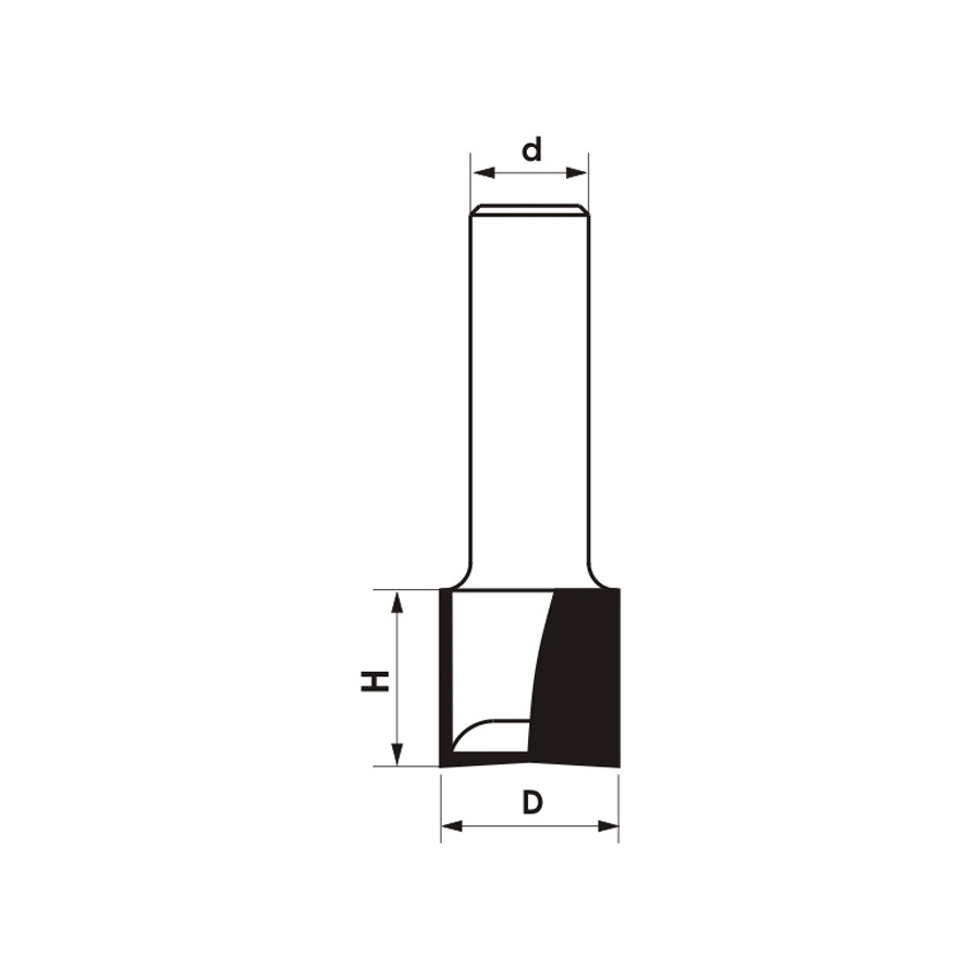 FREZ TRZPIENIOWY CNC PREMIUM PROSTY DWUPŁYTKOWY 22*17*12 