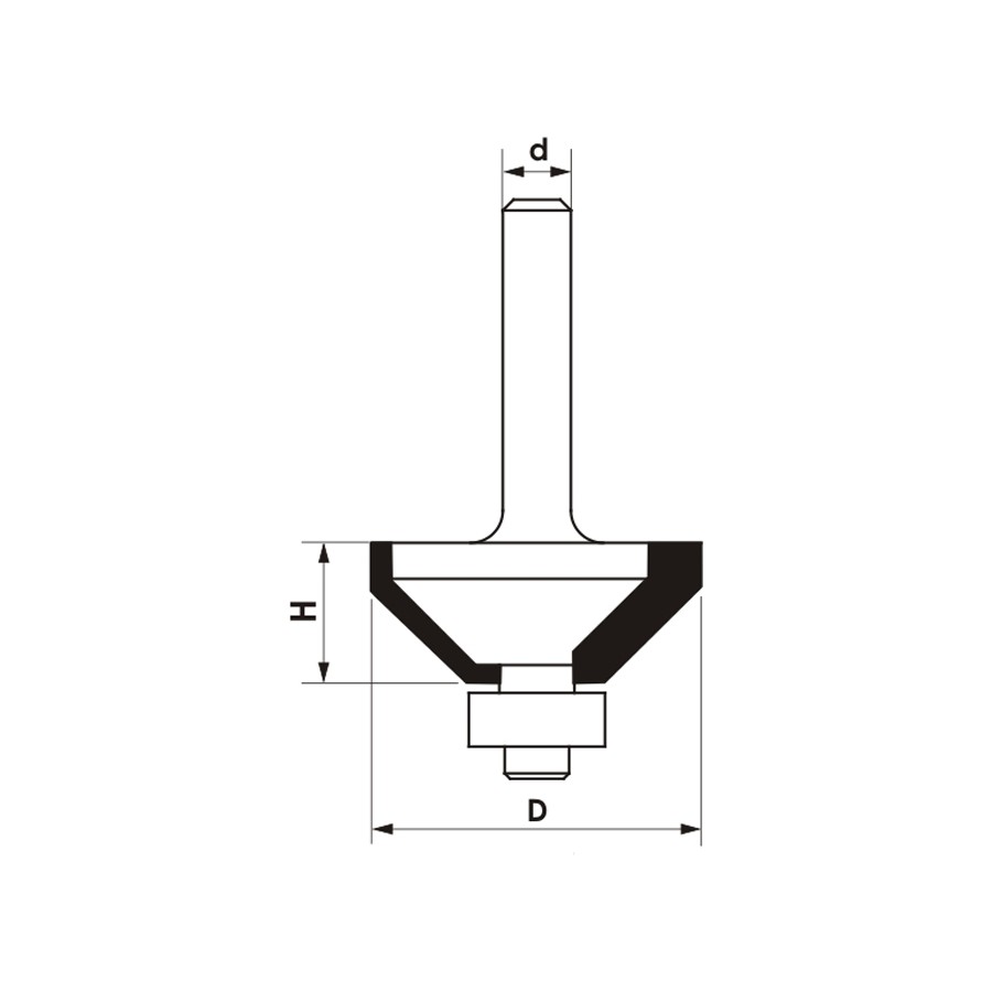 FREZ TRZPIENIOWY CNC PREMIUM FAZUJĄCY 44.4*22.2*12 45ST 