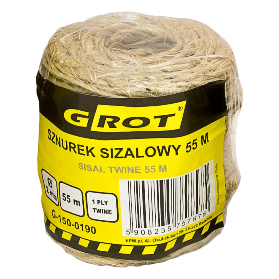 SZNUREK SIZALOWY 2MM 55MB 