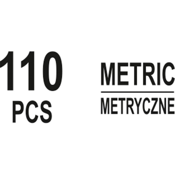 ZESTAW SMAROWNICZEK METRYCZNYCH 110SZT - YT-06888.