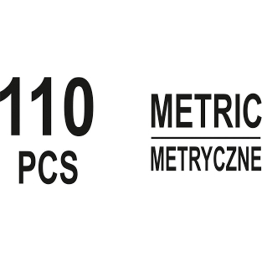 ZESTAW SMAROWNICZEK METRYCZNYCH 110SZT - YT-06888.