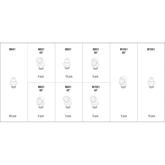 ZESTAW SMAROWNICZEK METRYCZNYCH 110SZT - YT-06888.