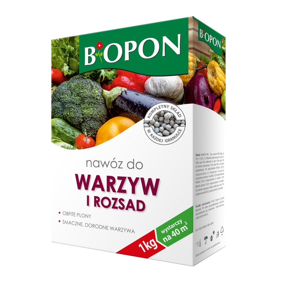 NAWÓZ - DO POMIDORÓW, OGÓRKÓW I WARZYW 1 KG 