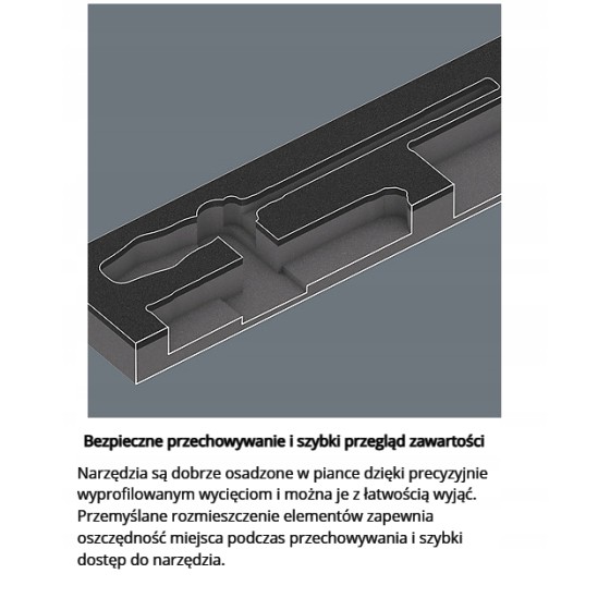 WKŁADKA PIANKOWA KRAFTFORM KOMPAKT I TOOL-CHECK PLUS, 57CZ. 