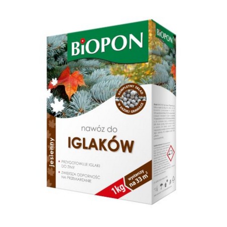 NAWÓZ - JESIENNY DO IGLAKÓW GRANULAT KARTON 1 KG 